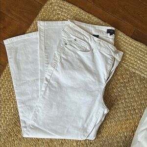 NYDJ White Straight Leg Jeans